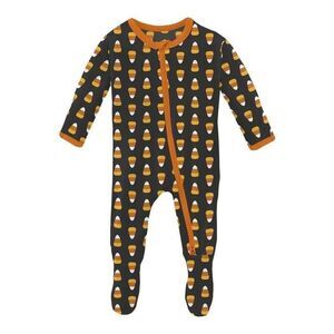 NWT Kickee Pants Candy Corn Footie 3-6mos